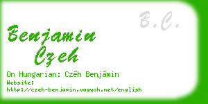 benjamin czeh business card