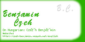 benjamin czeh business card